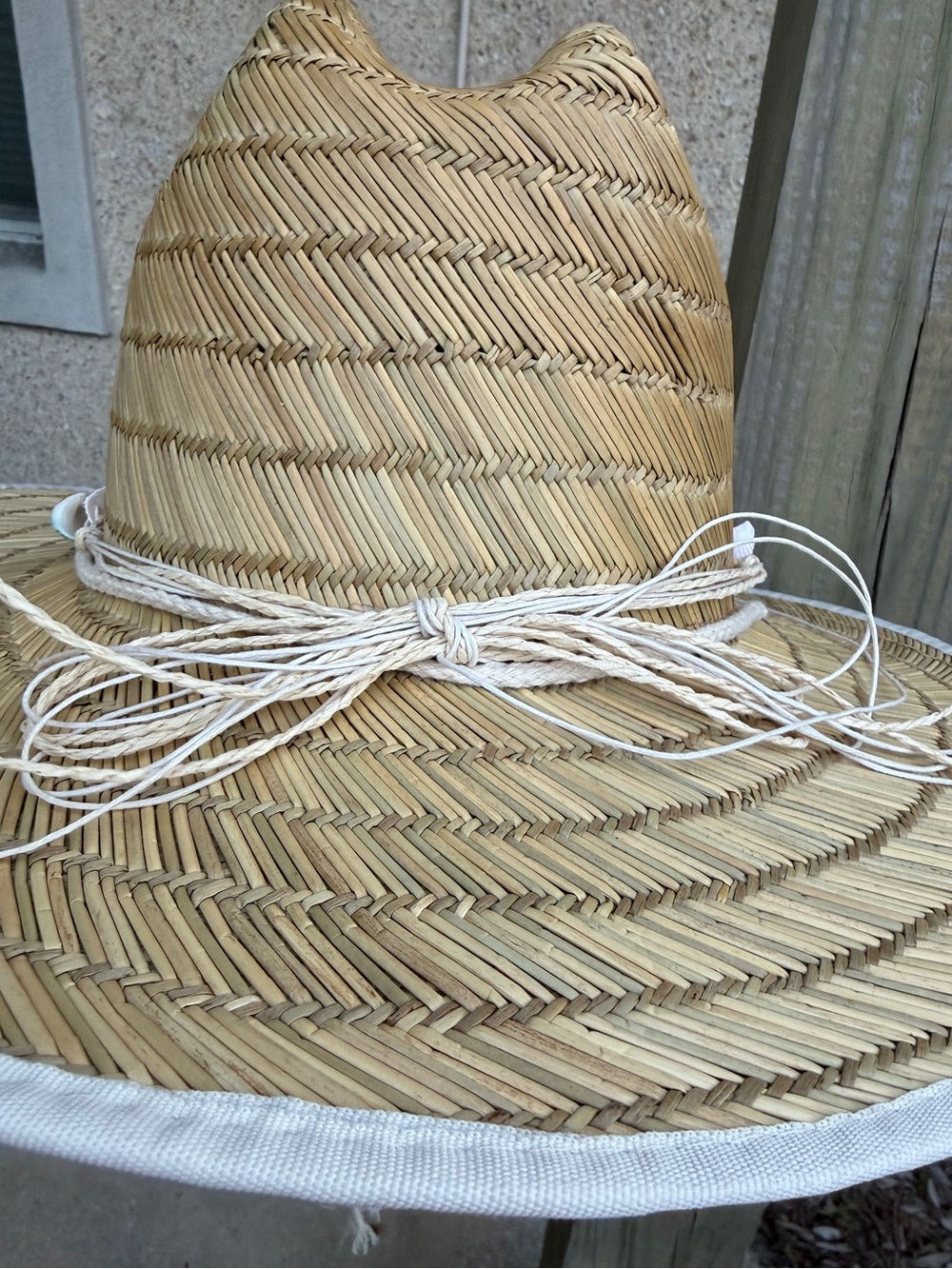 Anthropologie Lucky Zone Patch Lifeguard Straw Sun Hat NWT ☀️🌊 - Picture 3 of 8